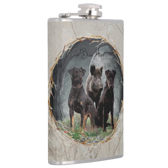 Cantil Jagdterrier, brava tapeçaria cardíaca poster acríl (Direita)