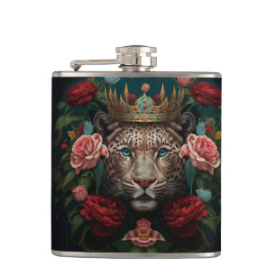 Cantil Jaguar com Coroa de Flores Pintura