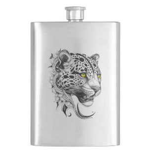 Cantil Jaguar Wild Animal Nature Illustration Art Tattoo