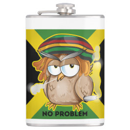 Cantil Jamaica No Problem with Funny Smoking Rasta Owl