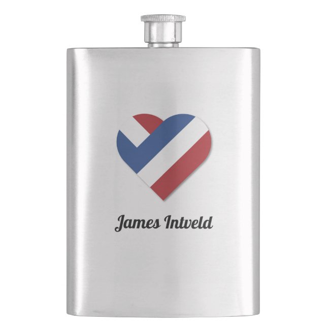 Cantil James Intveld com a bandeira do coração dos Países (Frente)