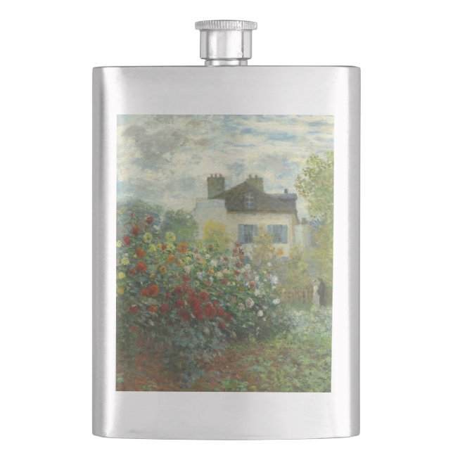 Cantil Jardim do Artista Monet em Argenteuil Pintura (Frente)