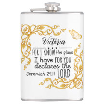 Jeremiah 29:11 Planejo Para Você Dourado.