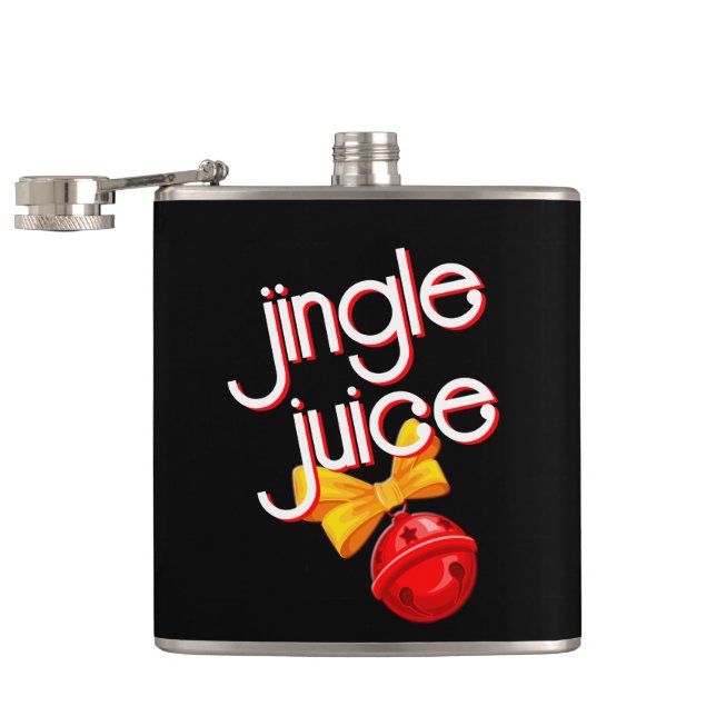 Cantil Jingle Juice Engraçado Natal Negro (Aberto)