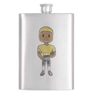 Cantil jogador de futebol retrô vintage preto amarelo sim