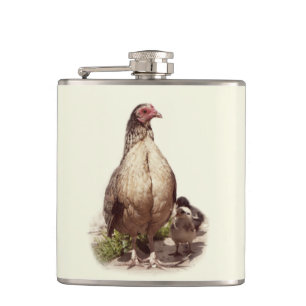 Cantil Jogo Americano Hen e Galinhas Bebidas