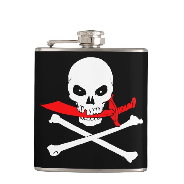 Cantil Jolly Roger Flask (Frente)