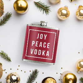 Cantil Joy Peace Vodka | Feriado vermelho e branco engraç