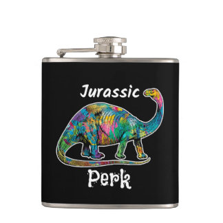 Cantil Jurassic Perk Dinossauro Colorido Preto