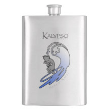 Kalypso Kane que surfa no azul