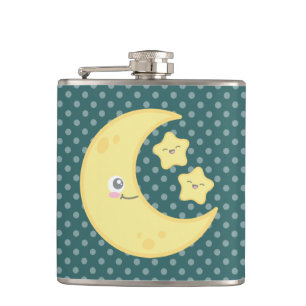 Cantil Kawaii Moon e Stars Flask