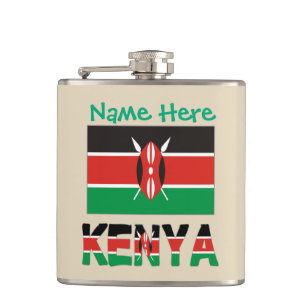 Cantil Kenya Bandeira Queniana Verde Personalizada