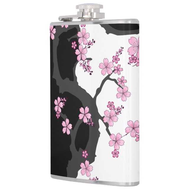 Cantil Kimono Black e White Pink Sakura (Esquerda)