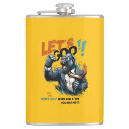 CANTIL KITCHEN LET'S GOO LESSONS LEARN VINYL WRAP FLASK 
