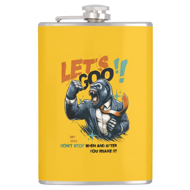 CANTIL KITCHEN LET'S GOO LESSONS LEARN VINYL WRAP FLASK  (Frente)