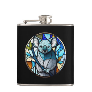 Cantil Koala Animal Portrait Vidro Armazenado