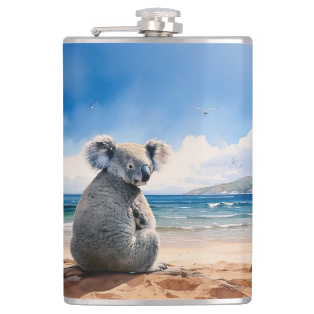Cantil Koala na praia arenosa (Frente)