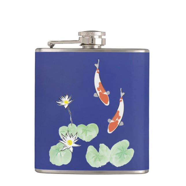 Cantil Koi Pond Vinyl Wrapped Flask (Frente)