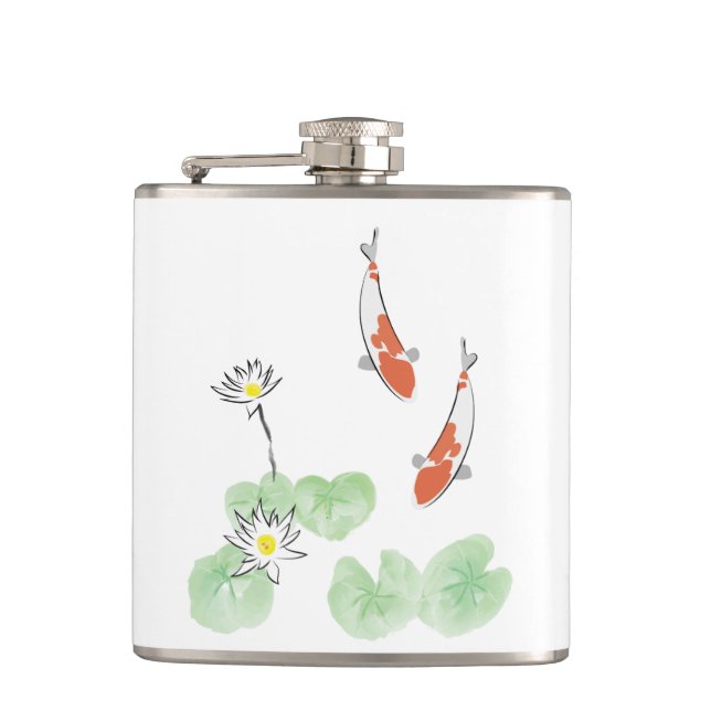 Cantil Koi Pond Vinyl Wrapped Flask (Frente)