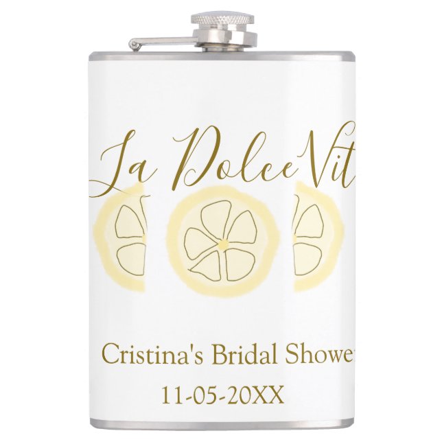 Cantil La Dolce Vita amarelo limão chá de noiva pastel bo (Frente)