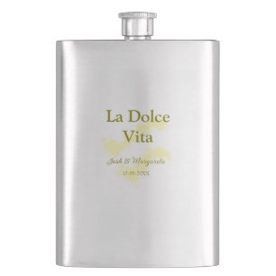Cantil La Dolce Vita casal amarelo Nome data glit