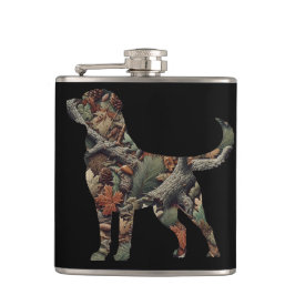 Cantil Labrador Retriever Stainless Flask, Camo Flask