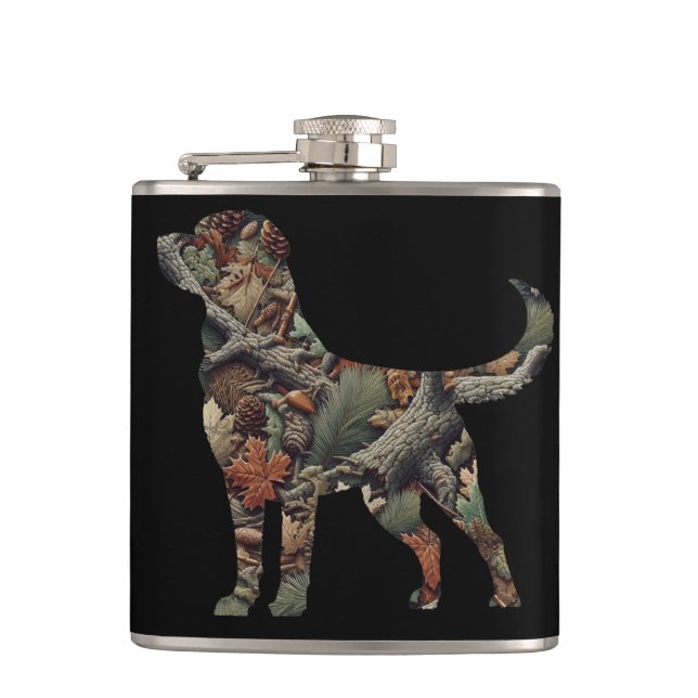 Cantil Labrador Retriever Stainless Flask, Camo Flask (Frente)