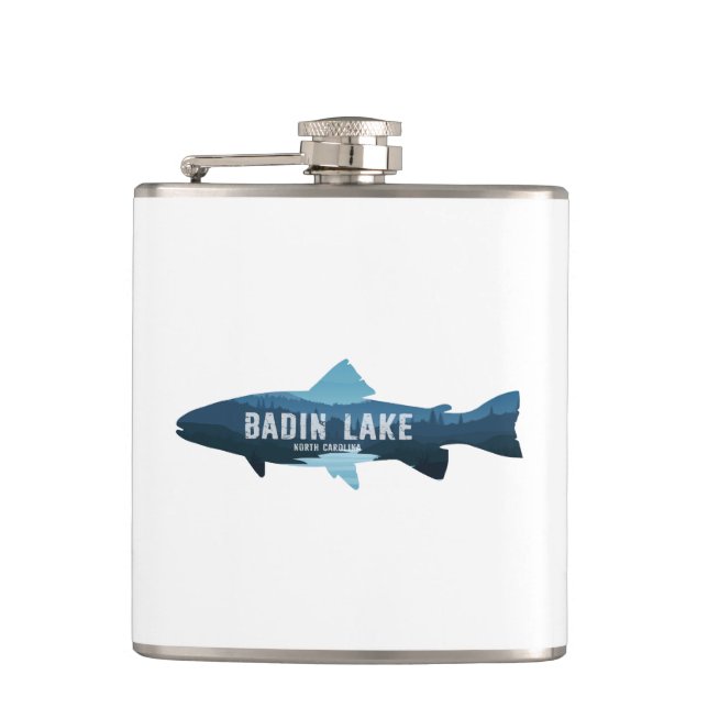 Cantil Lago Badin North Carolina Peixes (Frente)