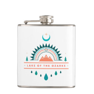 Cantil lago de ozarks bóho lua arco-íris