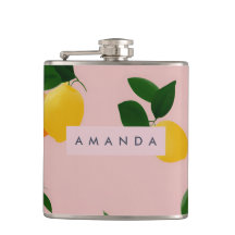 Laranja-Limão-Rosa-Rosa-Molhado-Vinilo Personaliza