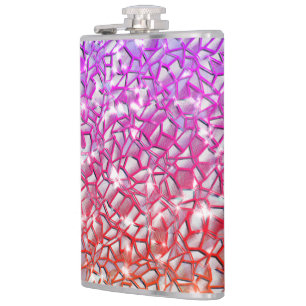 Cantil Laranja-mosaico grosso para vermelho e lilás e bri