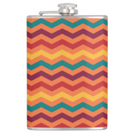 CANTIL LARANJA VERMELHA AMARELO DE TEAL BURGUNDY ZIG ZAG