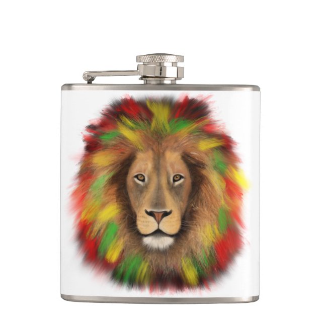 Cantil Leão de rasto vermelho-amarelo, desenho da Jamaica (Frente)