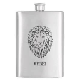 Cantil Leão Tribal Negro e Branco