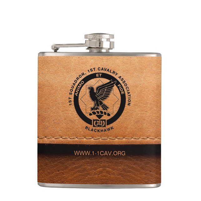 Cantil Leather Cav Flask (Frente)