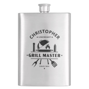 Cantil Legendário Nome Personalizado Churrasco Preto Mest