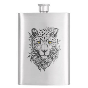 Cantil Leopard Wild Animal Nature Ilustração Arte