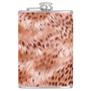Cantil Leopardo Cor-de-Rosa rosa Dourado