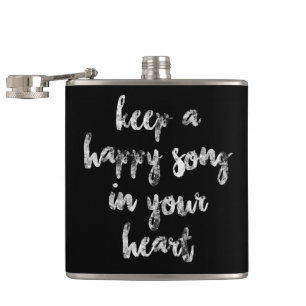 Cantil letra cursiva divertida HAPPY SONG Frasco