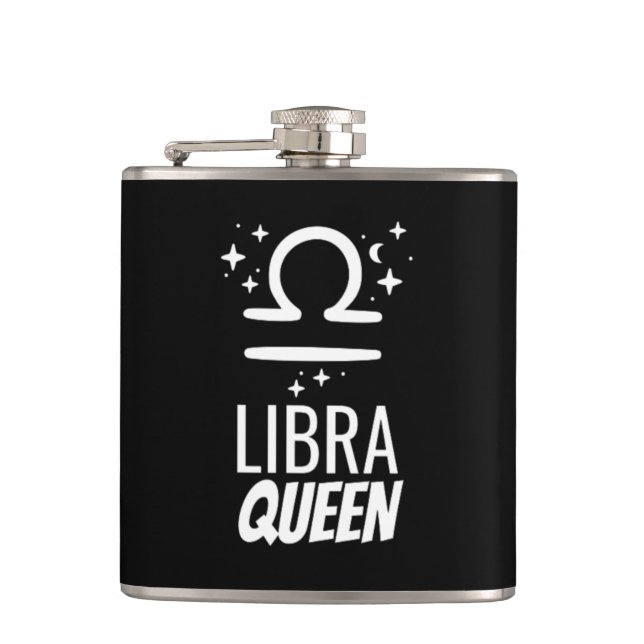 Cantil Libra Queen Vinyl Wrapped Flask (Frente)