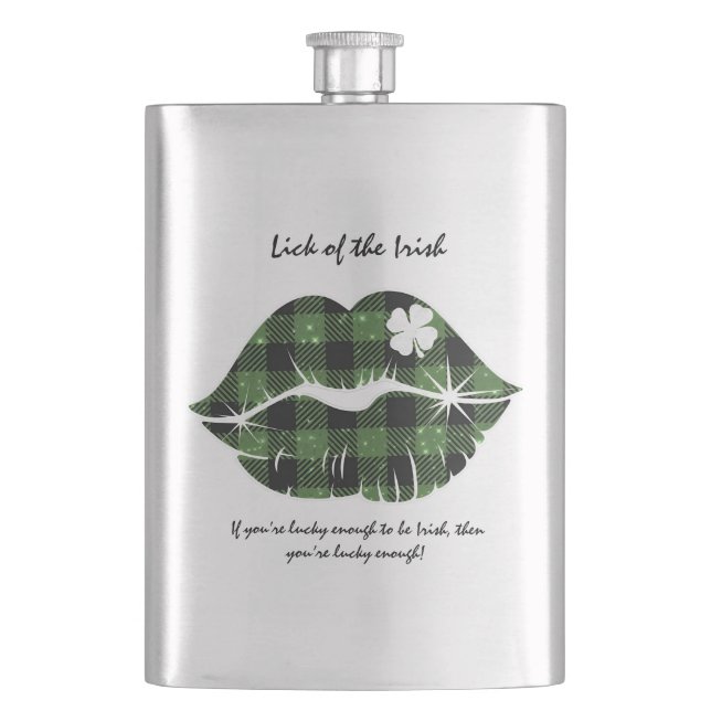 Cantil Lick (Sorte) do irlandês editável (Frente)