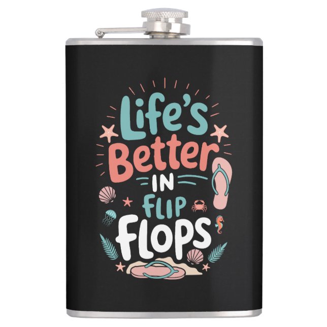 Cantil Life is Better in Flip-Flops – Fun Tropical Beach (Frente)