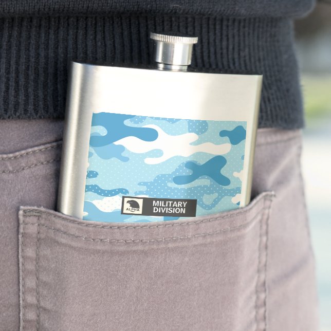 Cantil Light Blue Camouflage Pattern Military  (In loco)