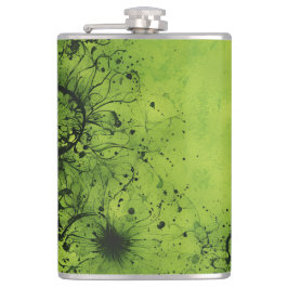 Cantil Lime Green Grunge com Acentos Pretos