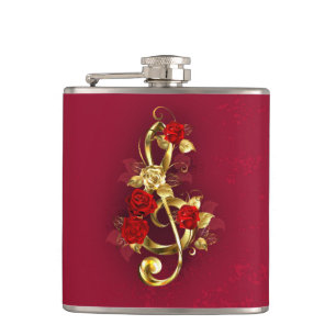 Cantil Limpeza de ouro com Flores Rosa