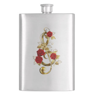 Cantil Limpeza de ouro com Flores Rosa