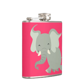 Cantil Linda Garrafa Elefante de Desenho Animado Alegre
