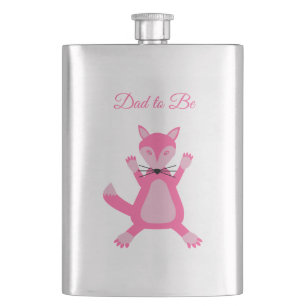 Cantil Linda Raposa Menina Bebê Rosa Personalizado Pai pa