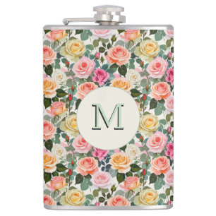 Cantil Lindas Rosas Florais Botânicas Monogramadas