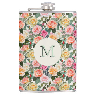 Cantil Lindas Rosas Florais Botânicas Monogramadas